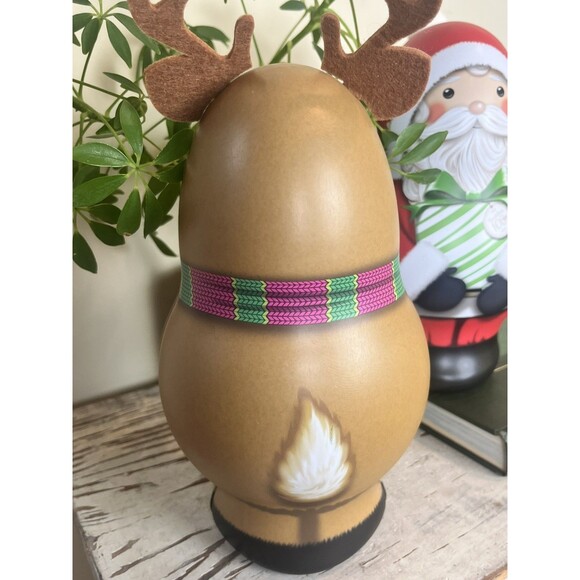 Russel Stover Santa & Reindeer Collectible Christmas Candy Tins 9.5 x 6 Holiday - Picture 5 of 7